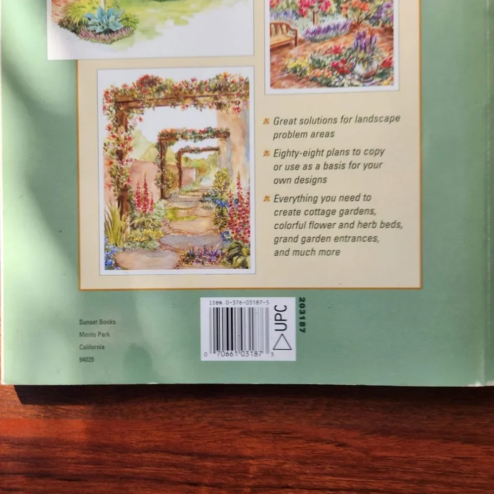 VINTAGE Magazine Book Garden Designs SUNSET Philip Edinger ISBN 13 9780376031877